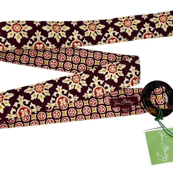 NWT Vera Bradley Reversible MEDALLION PATTERN  Belt Buckle - Picture 1 of 3